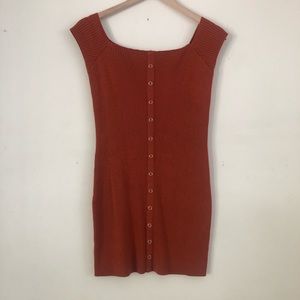 URBAN OUTFITTERS Bodycon dress - Rust